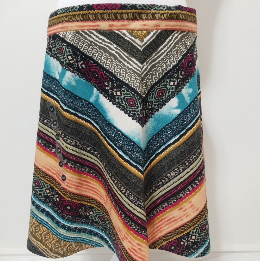 American Rag M Blowing Rock Flare Skater Skirt